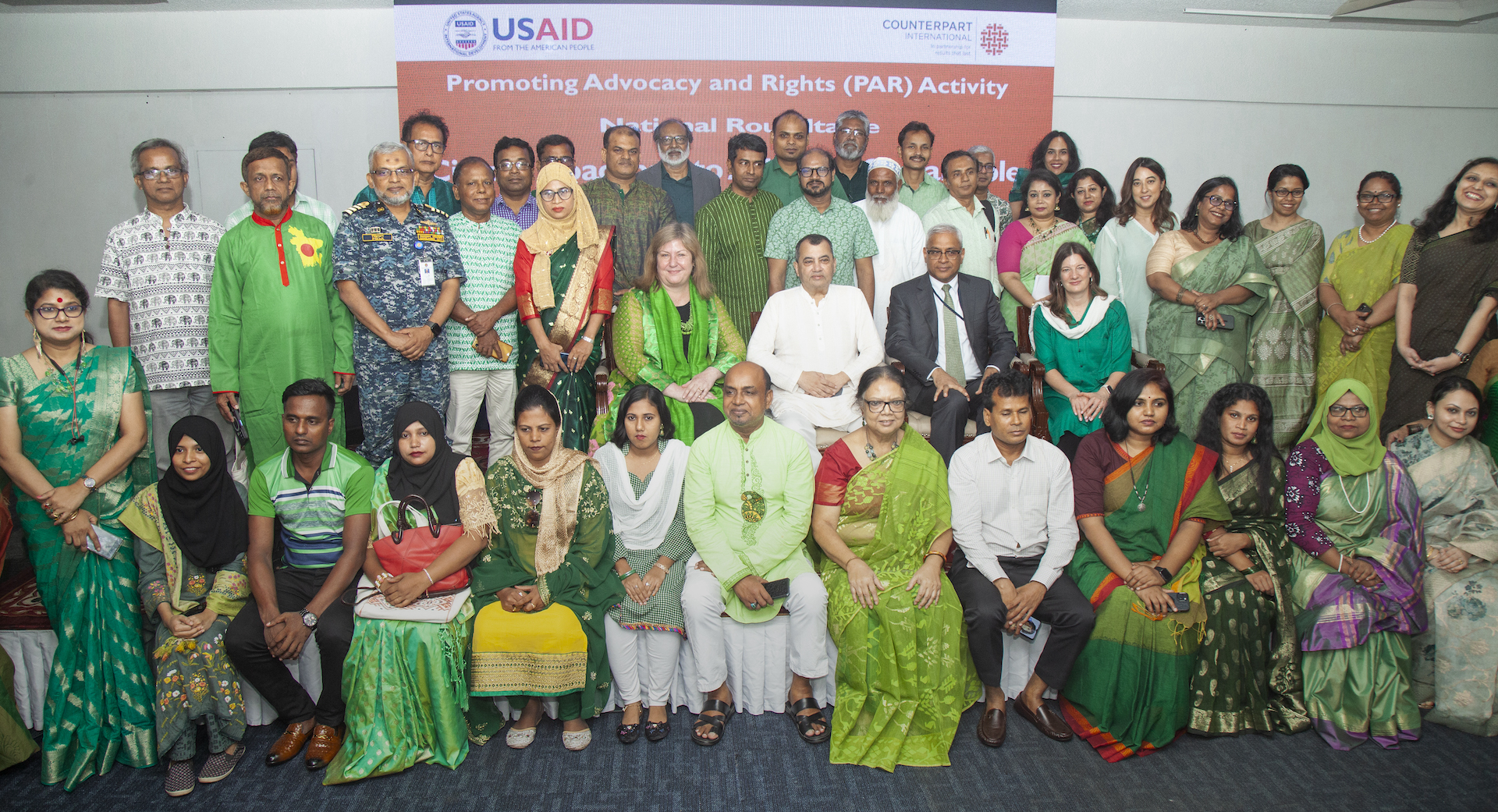 Participants at the April 29th event in Dhaka.